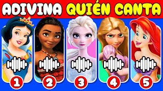 Adivina Quién Canta🎤🎵🔥 Canciones de Disney | Moana, Elsa, Rapunzel, Mirabel, Blancanieves, Ariel