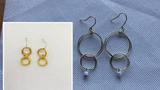 Making hoop earrings