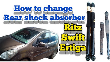 Rear shock absorber change || maruti suzuki Ritz / swift / eriga