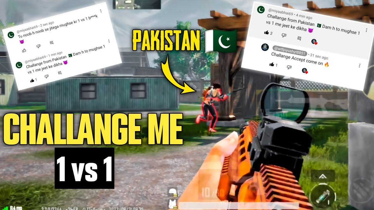 CHALLANGE FROM PAKISTAN 🇵🇰|| He Challange 👿 me 1 vs 1 Tdm Match 🔥 - YouTube