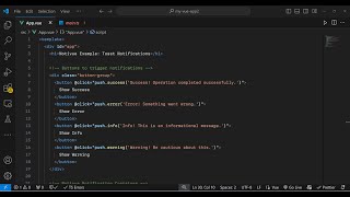 Vue.js 3 NotiVue Tutorial to Show Toast & Notification Alert Messages in Browser Using TypeScript