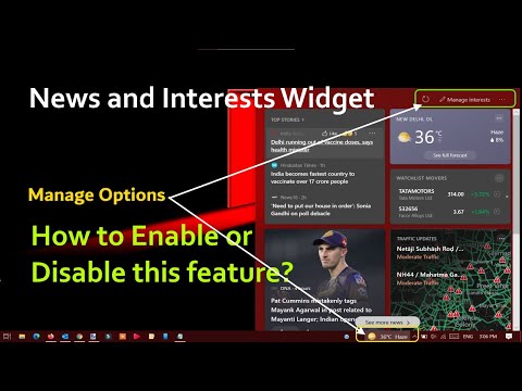 How to Enable or Disable News and Interests Widget from Windows 10 Taskbar? @pcguide4u