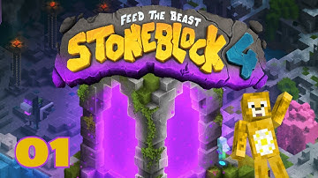 Stoneblock 4 - EP 01 - Getting Started in a new pack!