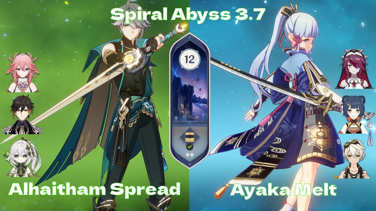 F2P Alhaitham Spread 1st Half X Ayaka Melt 2nd Half Spiral Abyss 3 7 f2p-alhaitham-spread-1st-half-x-ayaka-melt-2nd-half-spiral-abyss-3-7