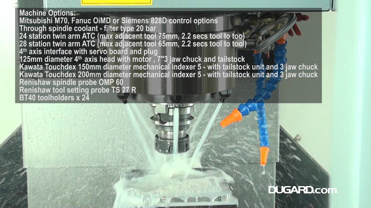 Dugard 1000E Vertical Machining Centre YouTube