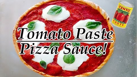 How to make Pizza Sauce from a can of Tomato Paste!
