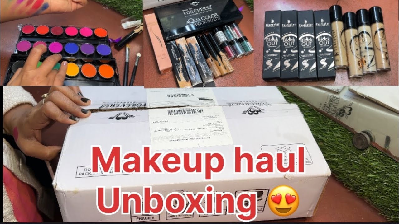 Unboxing video😍😍ll concealer/ glitters/ eyeshadow pallate/ blusher/ etc @SeemaBeutyTips 