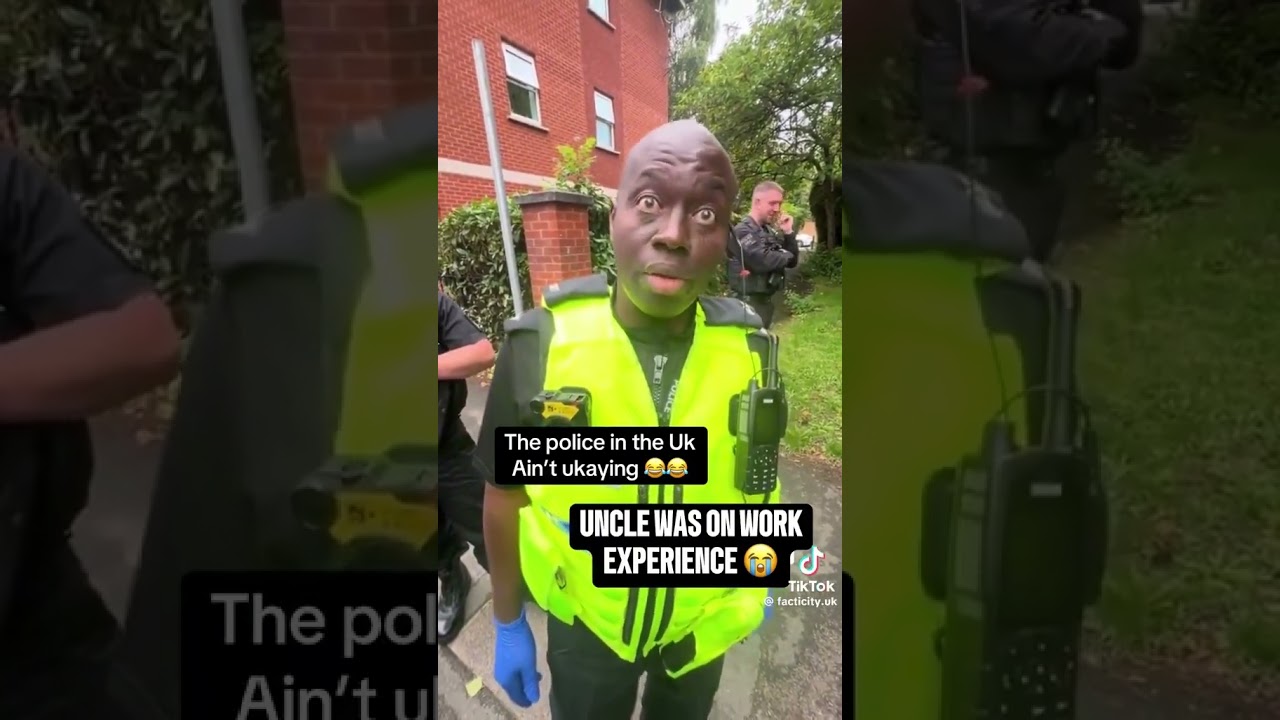 Uncles first day as a police man innit