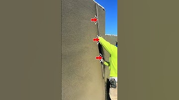 Satisfying Wall Plaster Leveling – Professional Concrete Screed Tool in Action