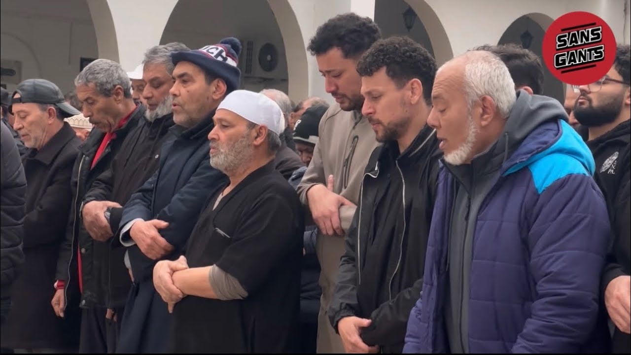 حمدي المؤدب حسين جنيح الياس بوزيان حاضرون في جنازة المنذر المساكني وتأثر كبير من يوسف وعزيز