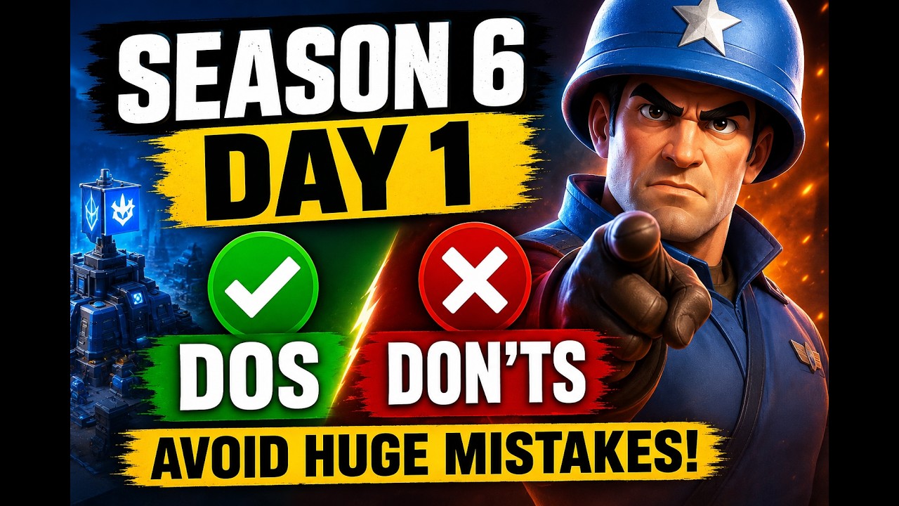 Season 6 Day 1 DO'S & DON'TS (Avoid These HUGE Mistakes) | Last