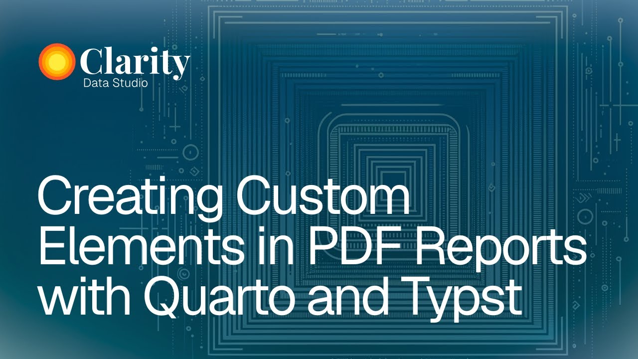 Typst Format:pdf Examples Creating Custom Elements in PDF Reports with Quarto and Typst - YouTube