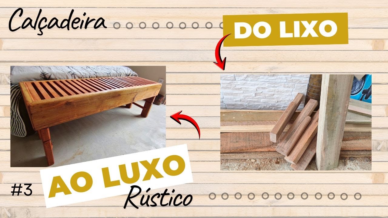 Aprenda a Fazer uma CALÇADEIRA em Pouco Tempo com Madeira Reciclada