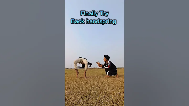 Back Handspring Tutorial || back handspring progress || gymnastics #shorts #backhandspring