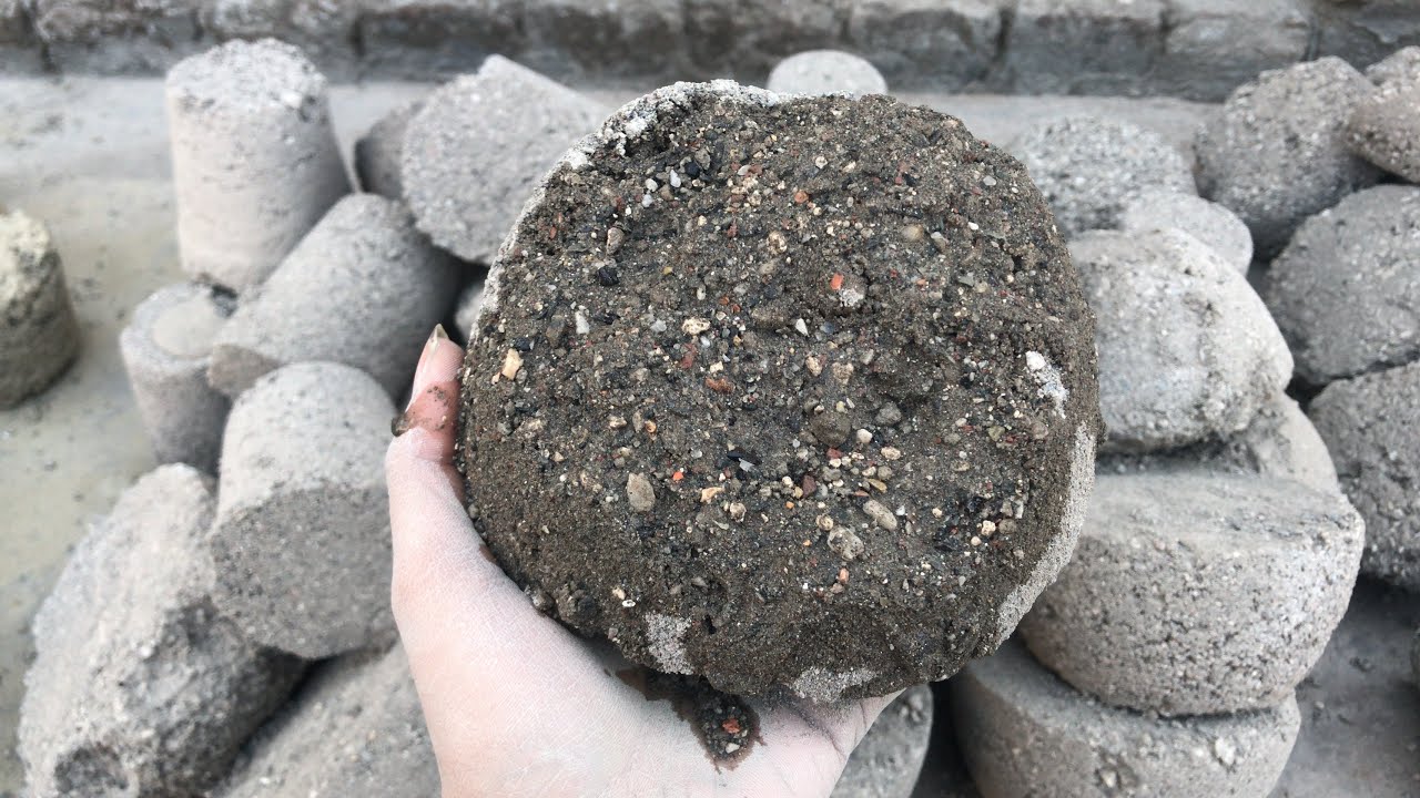 New crumbling video of multi stone sand cement dry floor crumbling super satisfying 🔥