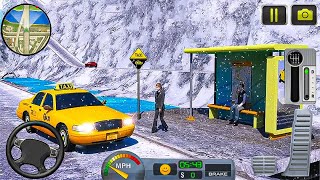 Taxi Driving Simulator - Snow Driving Roads - 2021 Android Gameplay screenshot 5
