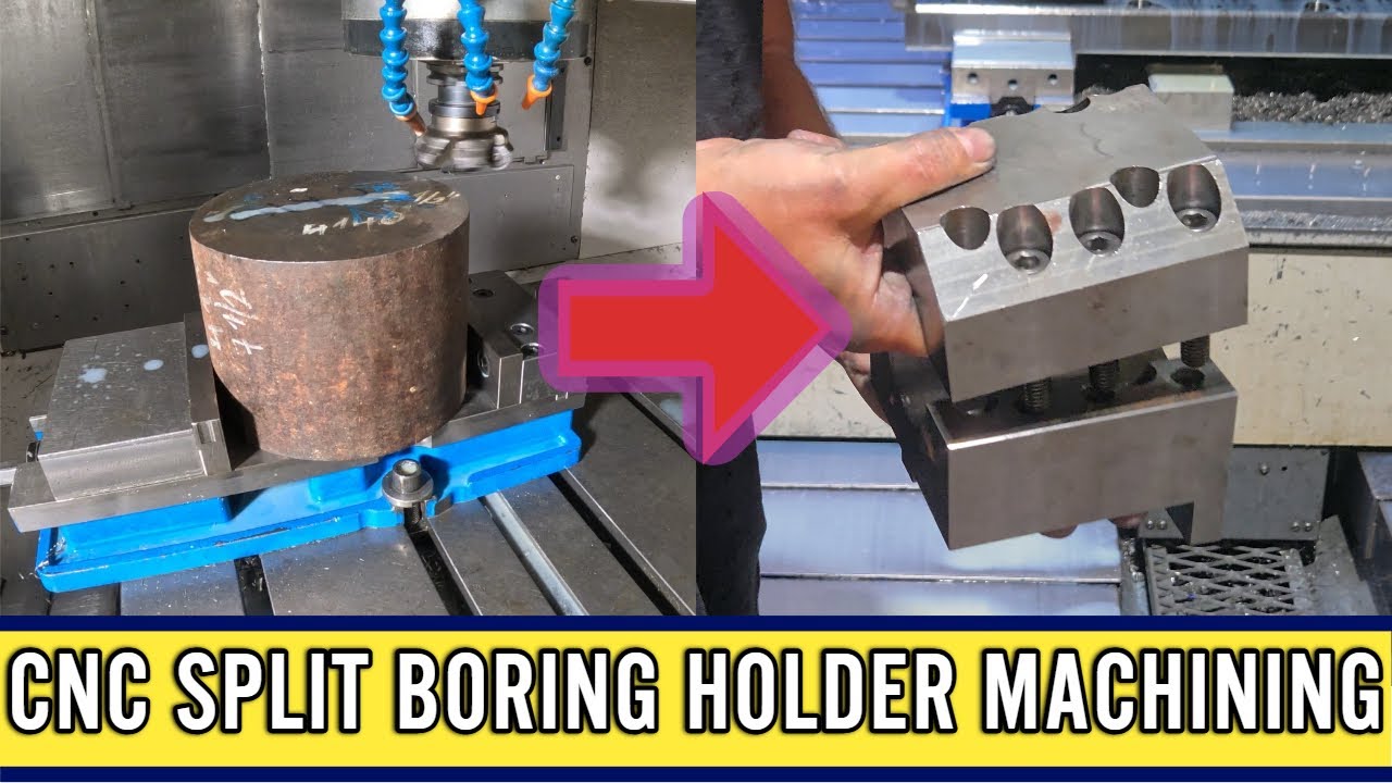 From Stock to Holder – CNC Machining a Split Boring Bar Holder