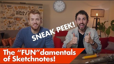 SNEAK PEEK! - "The FUNdamentals of Sketchnotes"