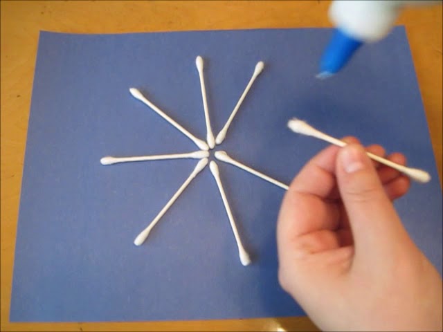 Q-tip Snowflake - The Best Ideas for Kids