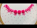 Hand Embroidery neckline embroidery design by nakshi design art