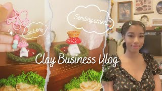 Let's design things and get stuff done! | Sculpting orders | Designing | Clay Business Vlog ˚ʚ♡ɞ˚