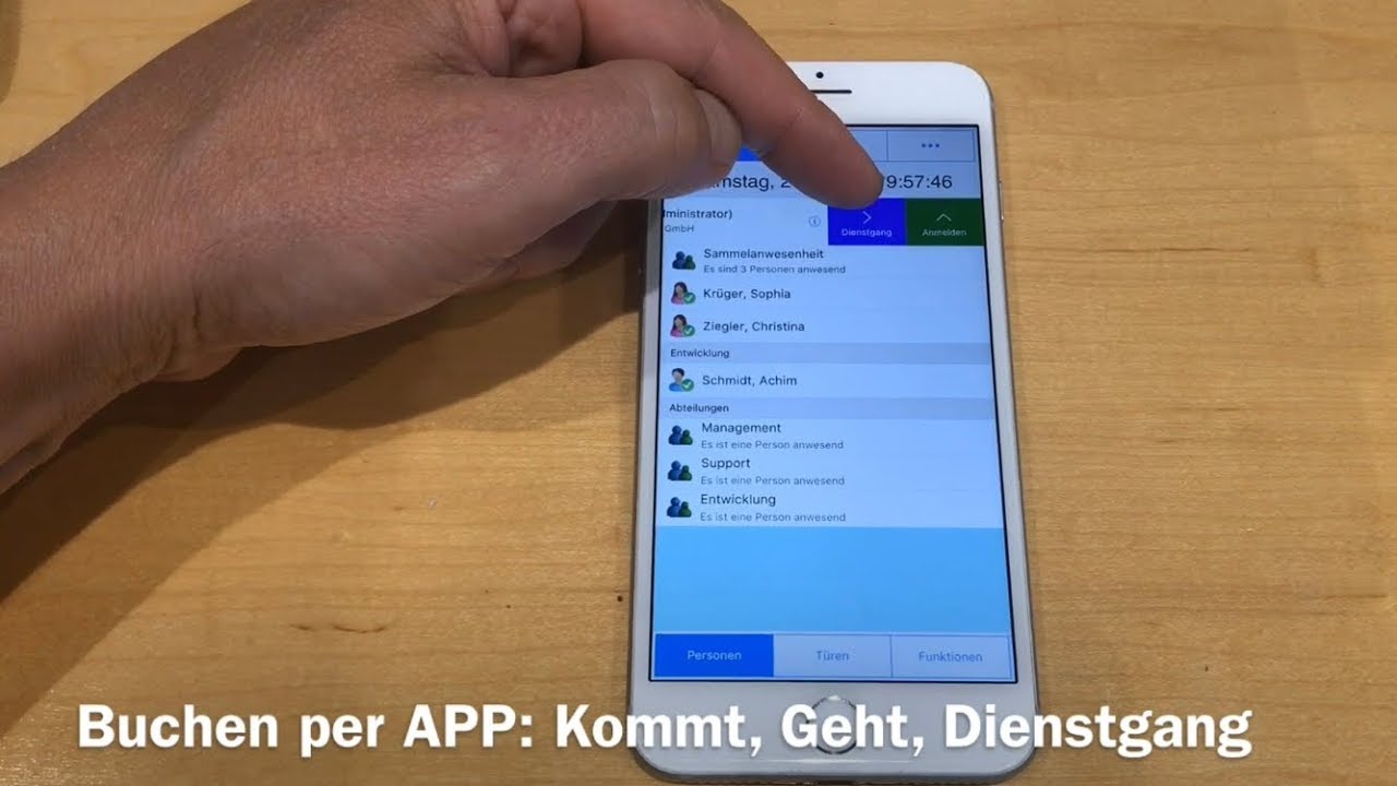 Produktpräsentation Zeiterfassung mit Zugangskontrolle
