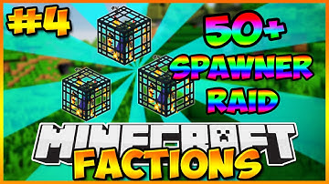 "STEALING A 50+ SPAWNER RAID!" Minecraft Cosmic Pvp Factions Plebs Planet #4 w/Friends
