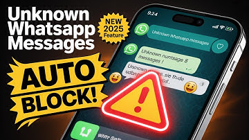 “WhatsApp Will Auto Block Unknown Messages [New Feature 2025]” 🚨🔥