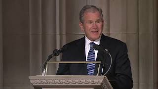 George W Bush full eulogy at George HW Bush funeral [FULL VIDEO]