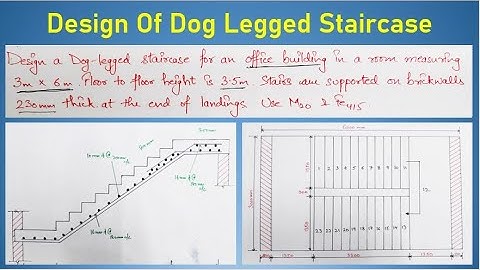Design Of Dog Legged Staircase | Dog Legged Staircase | Hindi | IS 456:2000 | Limit State Method |
