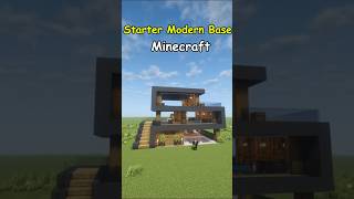Modern Starter Base In Minecraft #minecraft #fyp