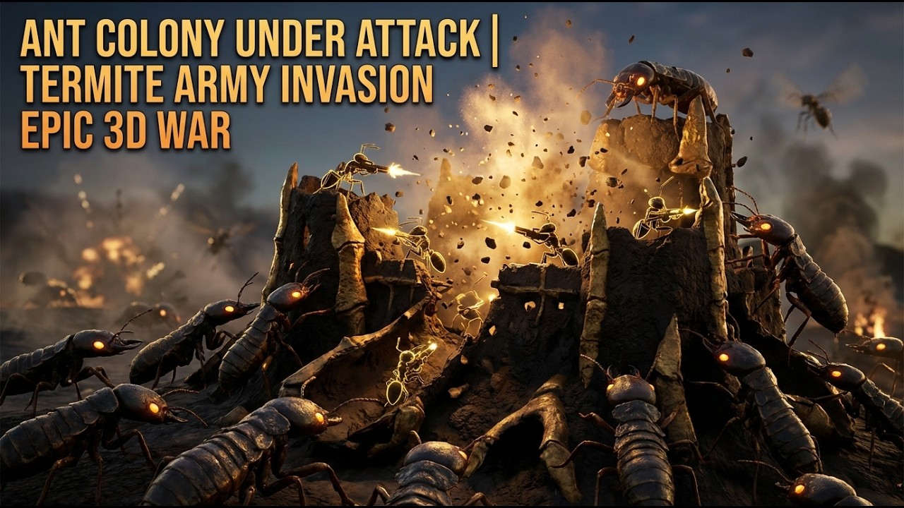 Tyramite Invation Ant Colony Under Attack | Termite Army Invasion | Epic 3D War - YouTube