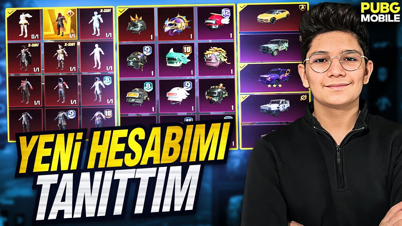 YENİ HESABIMI TANITTIM!! | 100 DESTANSI | PUBG MOBİLE