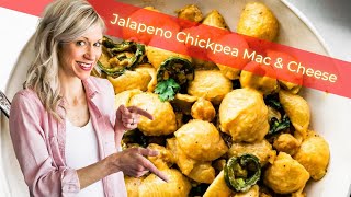 Vegan Jalapeño Chickpea Mac and Cheese