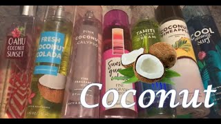 Coconut Scents //Bath and Body Works Fragrance Mists //Summer 2021// Ani Scents