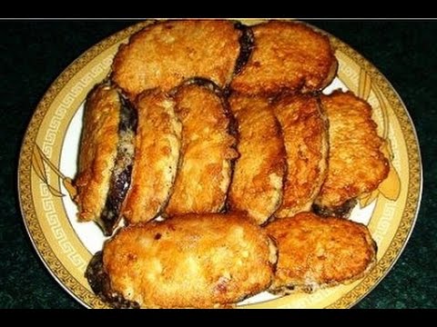 Видео рецепт Жареные баклажаны под мясом