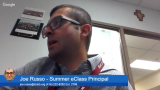 July 18th, 2017 Summer eClass Student Support Session