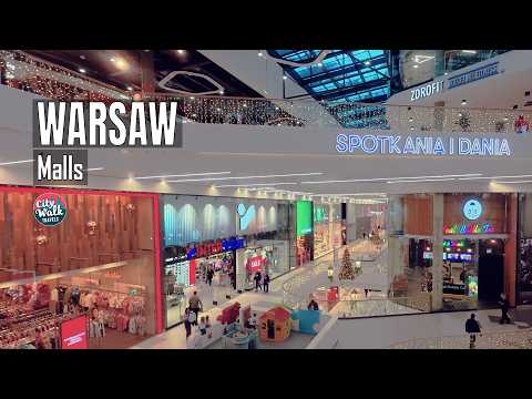 Warsaw Mall Walk 4K | Arkadia, Złote Tarasy & More