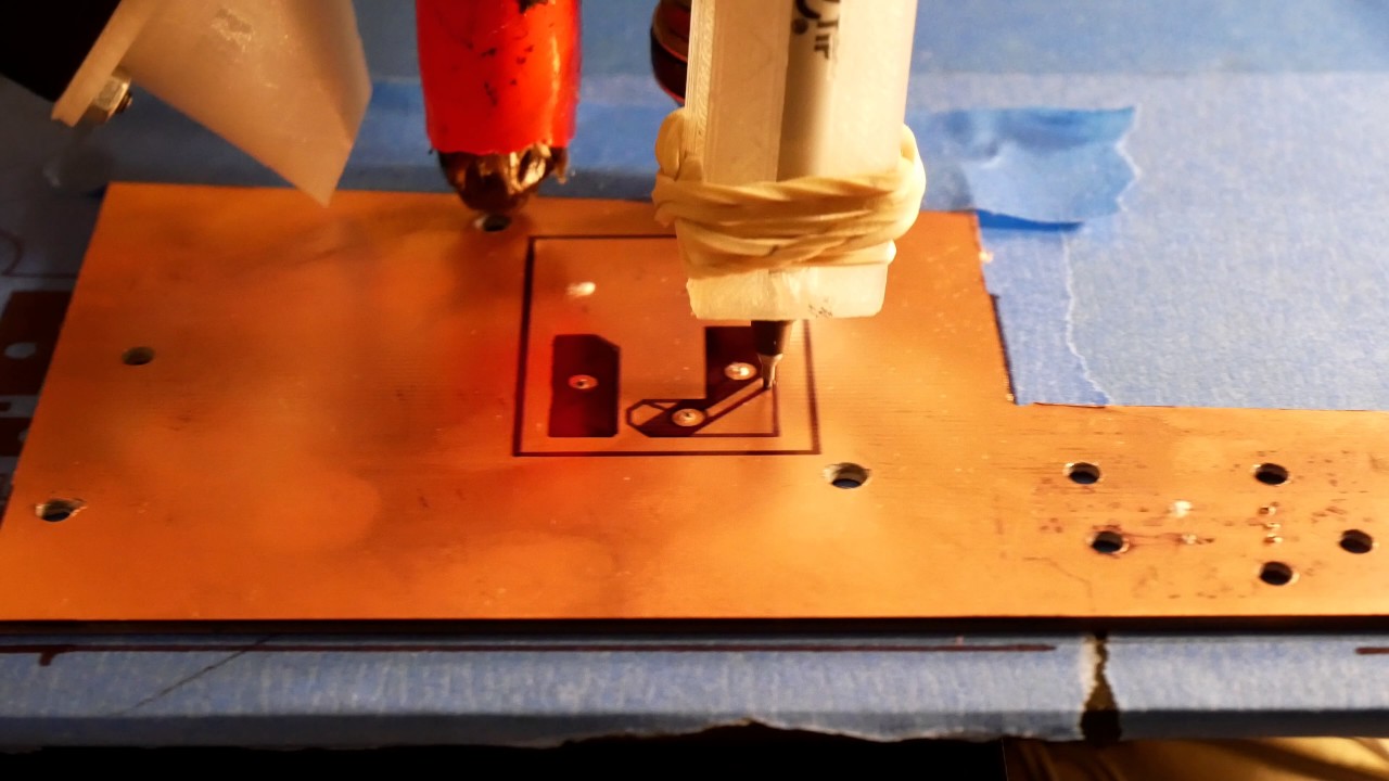 tetraeder befolkning Alfabetisk orden PCB etching with a 3D printer - YouTube