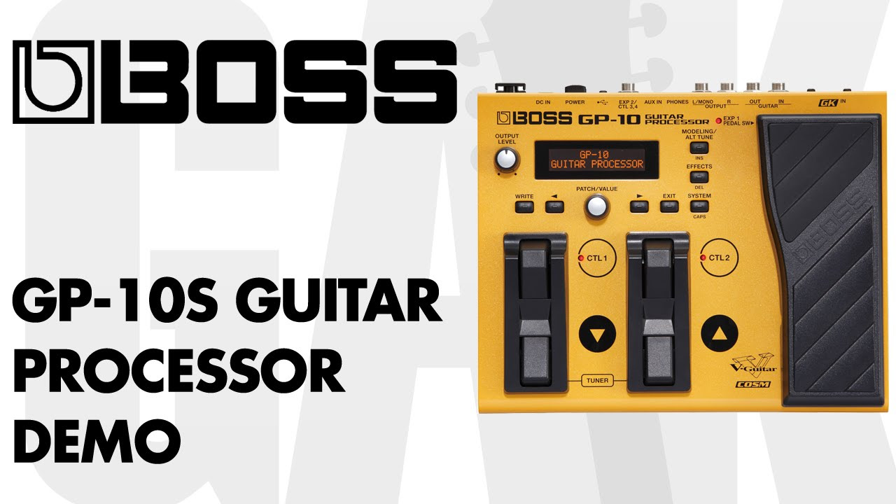 BOSS GP-10 Guitar Processor Overview - YouTube
