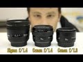 50mm lens battle: Sigma f/1.4, Canon f/1.4, Canon f/1.8