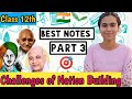 Challenges in nation building 12th  political science part 3 i sardar patel and national integration