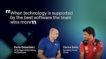 Carlos Sainz interviewed by our Marketing VP Dario Debarbieri