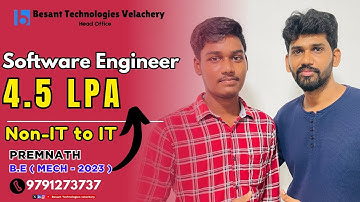 Premnath’s Journey from Mechanical to IT | Software Engineer 4.5 LPA | Career Switch Success Story