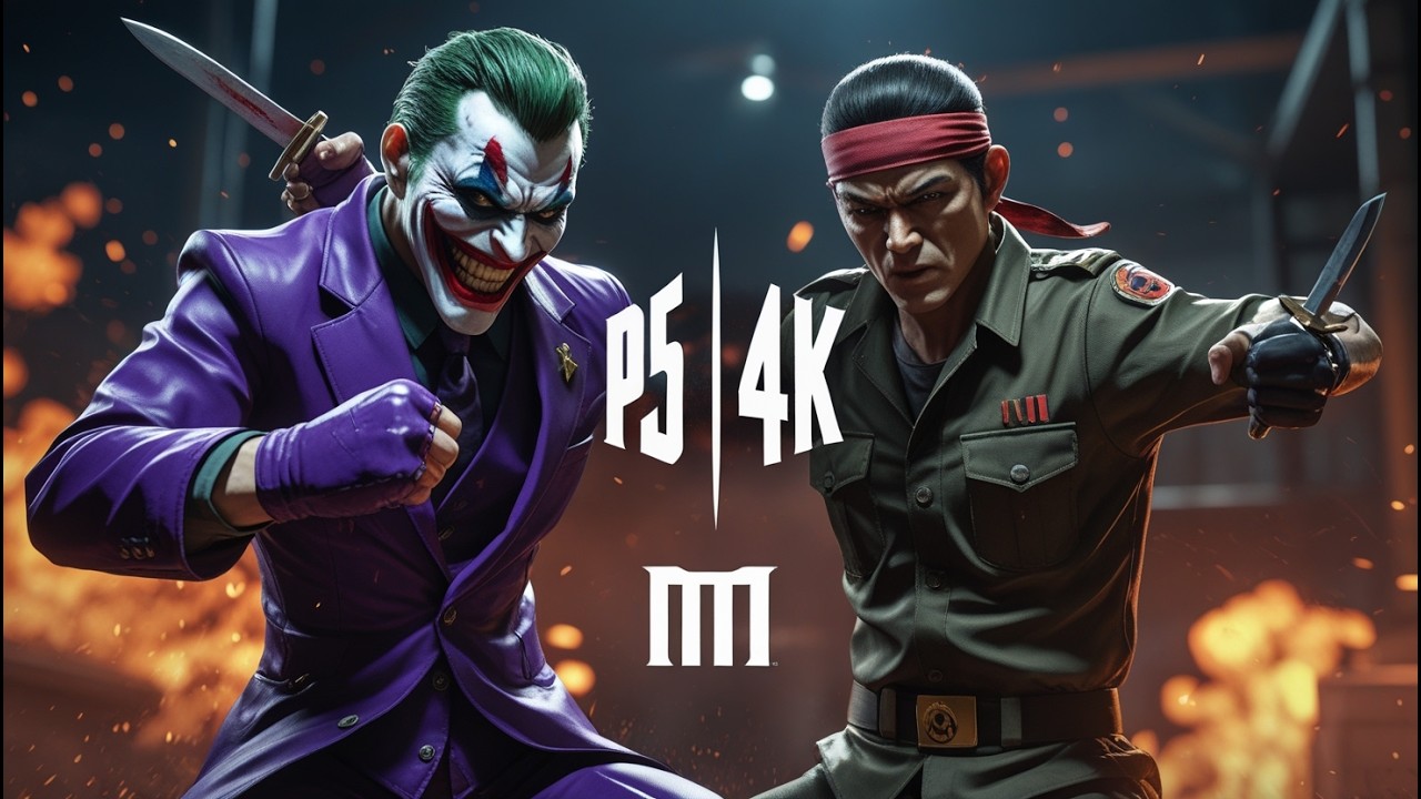 🎮🎭 THE JOKER vs RAMBO | Mortal Kombat 11 💥 PS5 4K Gameplay 🎥 | No Commentary