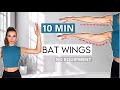 10 min bat wings workout  get rid flabby triceps  beginner  no equipment  no rep  katja believe