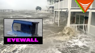 IDALIA MOST INTENSE  Storm Surge & Eyewall On The Ground