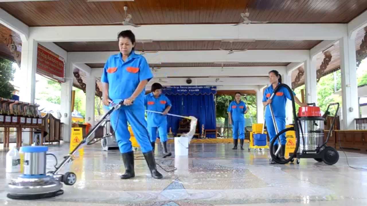 ขั้นตอน การทำความสะอาดพื้น โดย บริษัท ลักค์ คลีนนิ่ง ซัพพลาย จำกัด 2