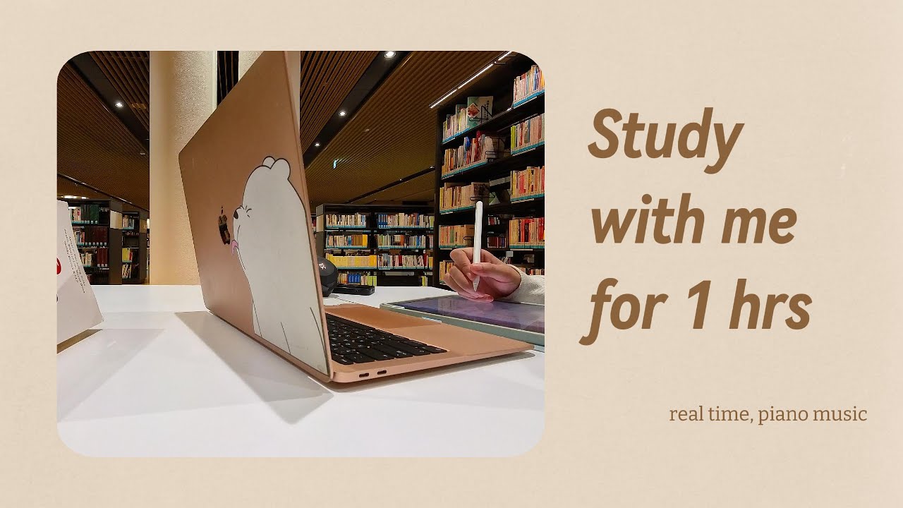 Let’s Study Together! 1 Hour of library study time - YouTube