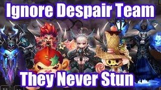 Ignore Despair Team Debut, they never stun😂😂😂(nickel, misty, mei hou wang, rigel)【Summoners War RTA】